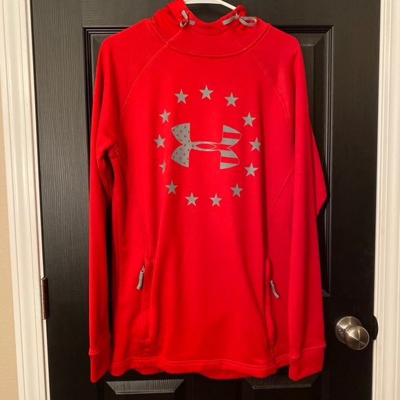 Red Under Armour hoodie - Picture 1 of 3